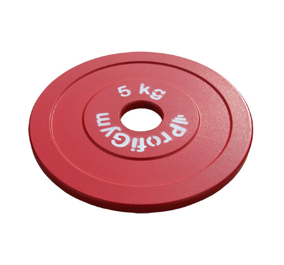 Диск стальной "Powerlifting" с полимерным покрытием, 5 кг ProfiGym ДПЛ-5