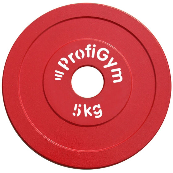 Диск стальной "Powerlifting" с полимерным покрытием, 5 кг ProfiGym ДПЛ-5